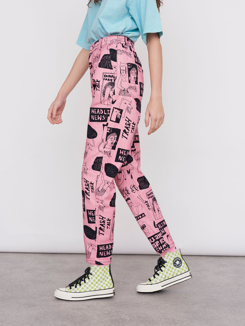 Lazy Oaf Band Poster Pants