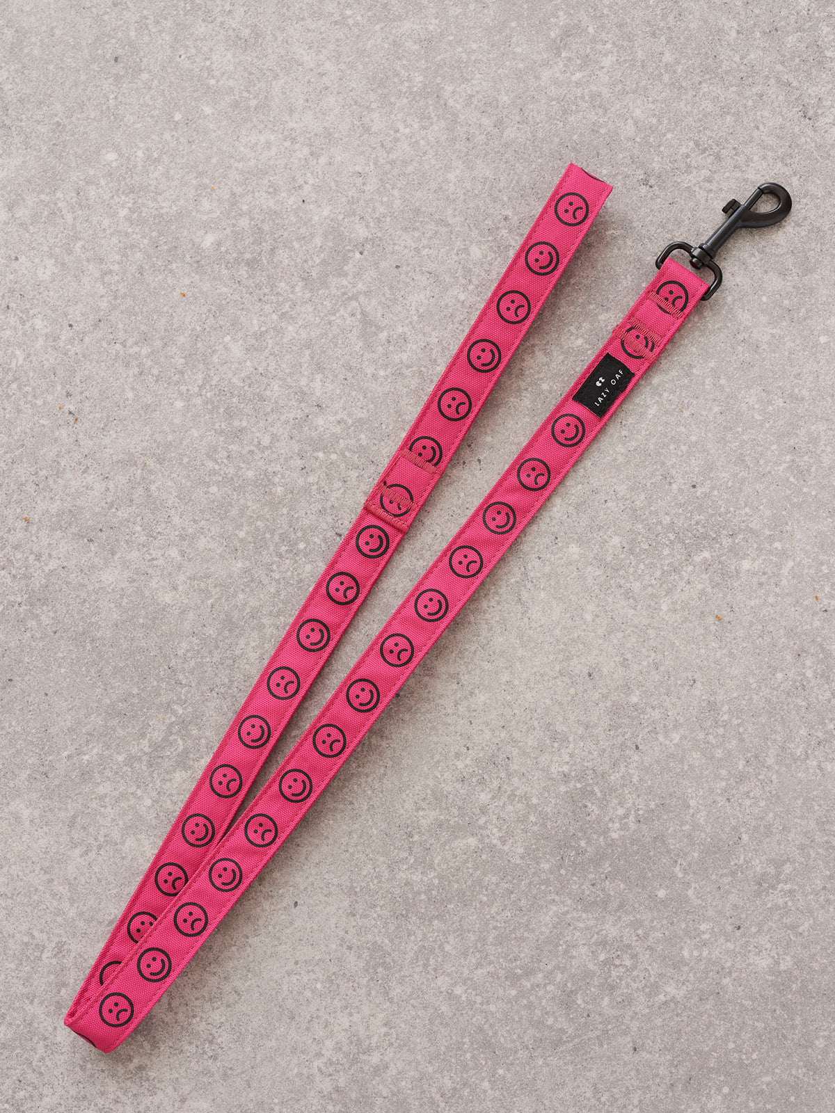 Lazy Oaf Happy Sad Pink Dog Lead