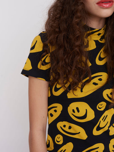 Lazy Oaf Squish Face Short Sleeve Top