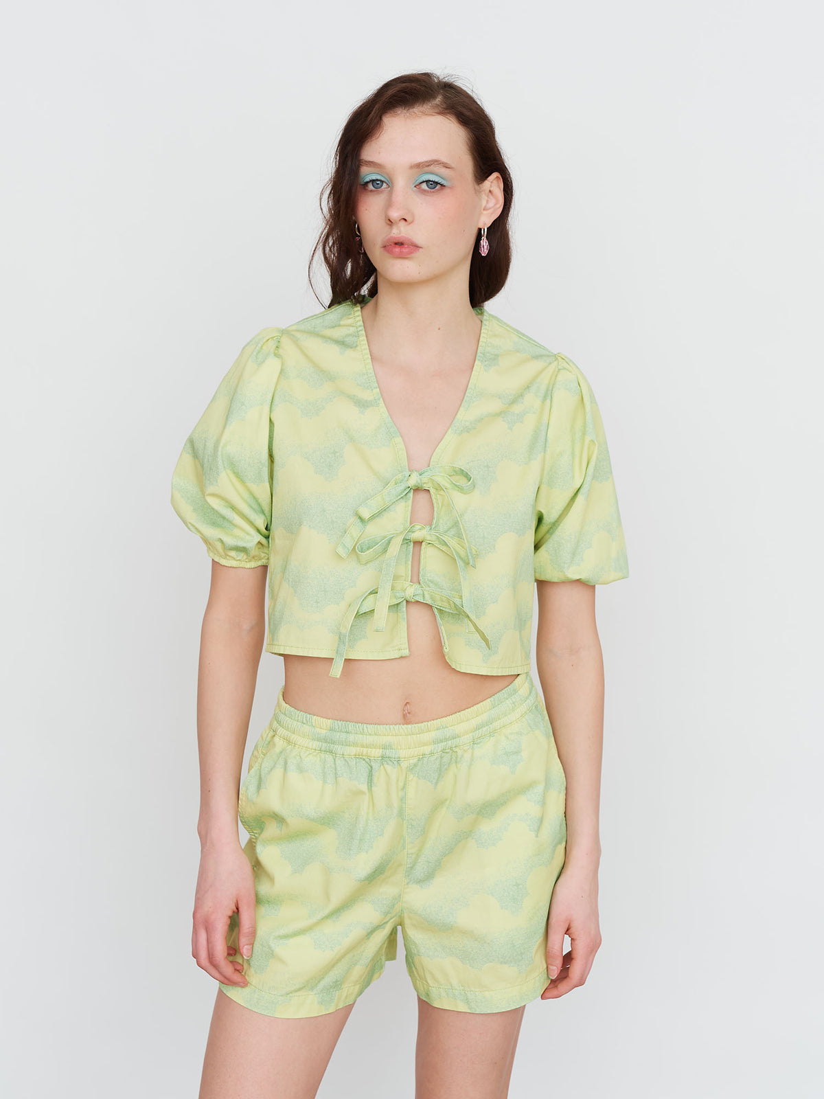 LO X Laura Callaghan Tonal Cloud Tie Top