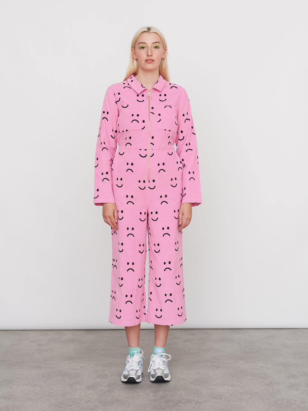 Happy Sad Cord Jumpsuit