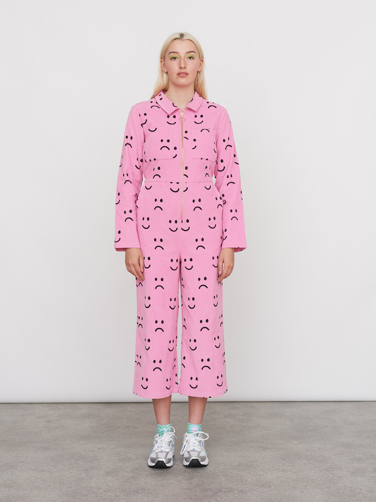 Happy Sad Cord Jumpsuit