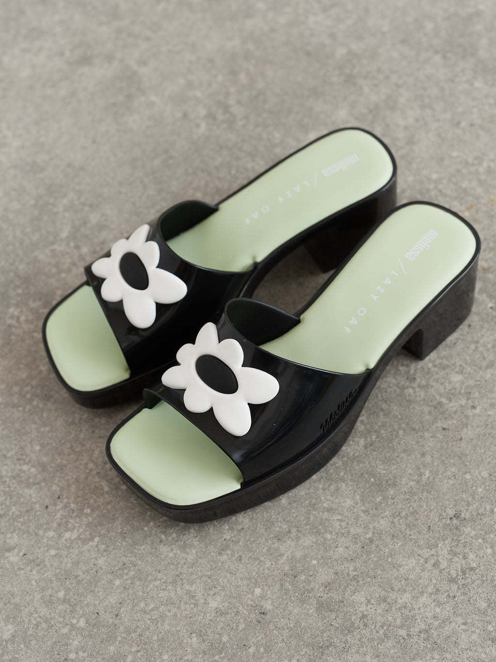 Melissa x Lazy Oaf Black Shape Sandal
