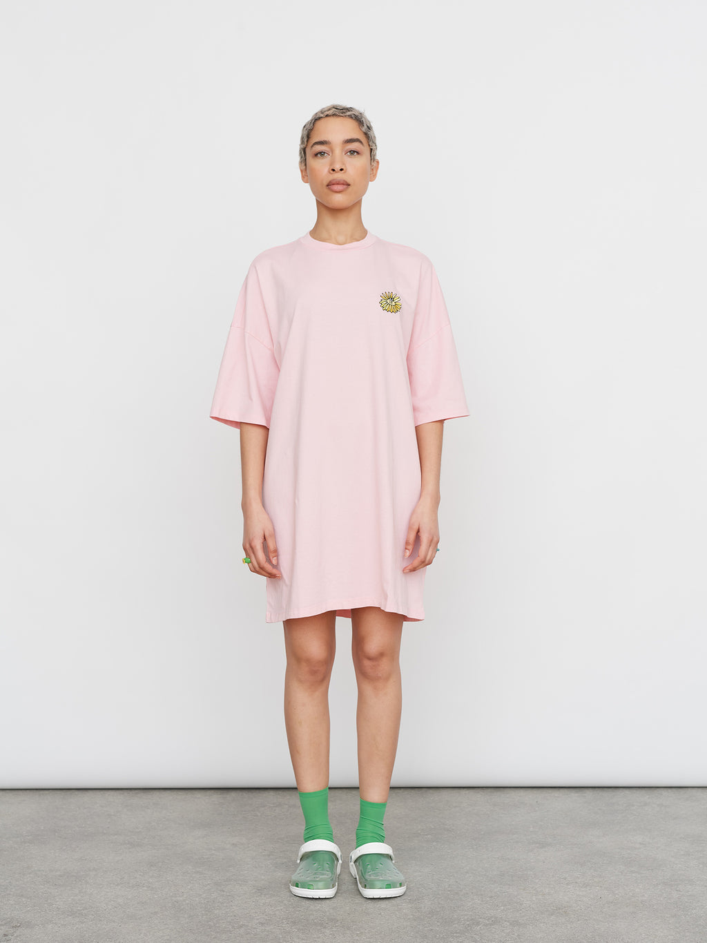 Lazy Oaf Pink Sunflower Tshirt Dress