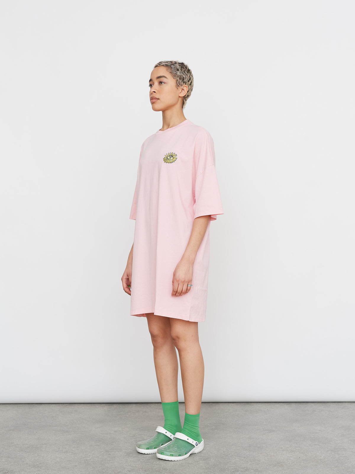 Lazy Oaf Pink Sunflower Tshirt Dress