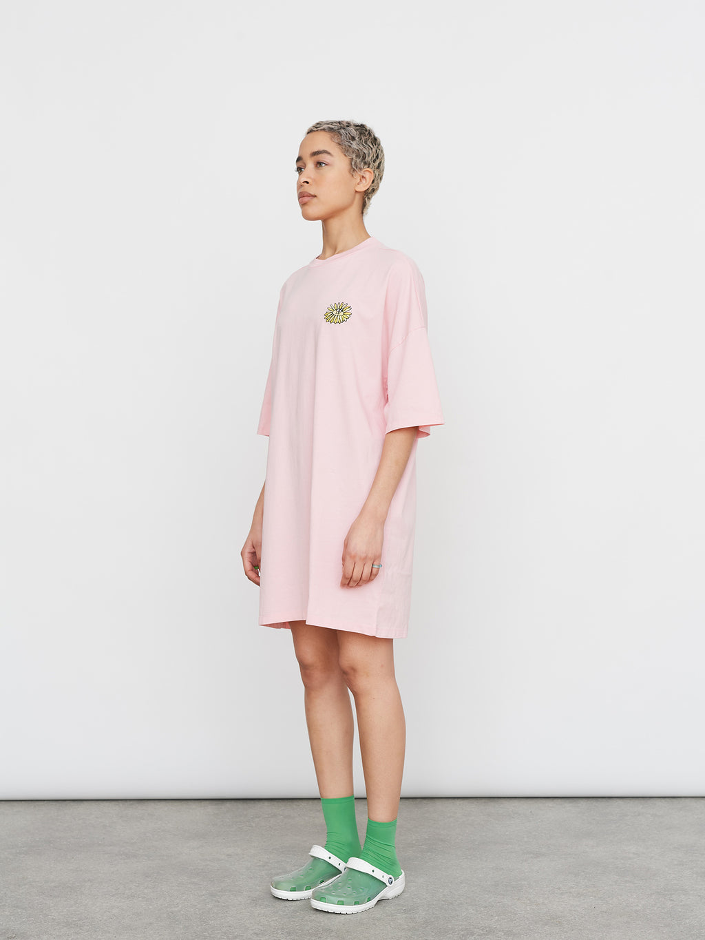 Lazy Oaf Pink Sunflower Tshirt Dress