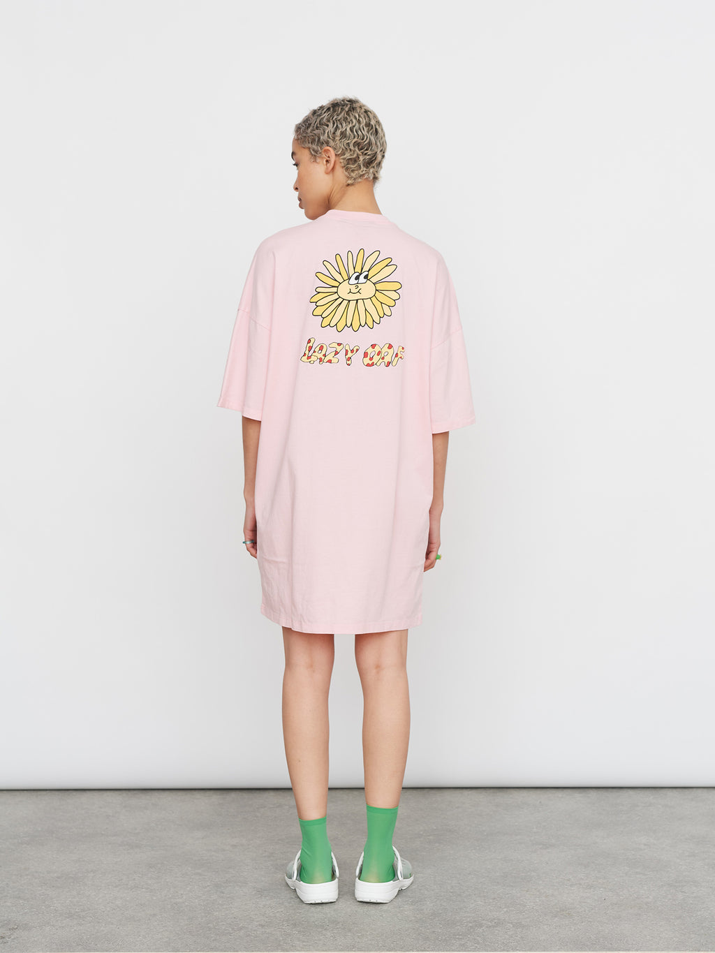 Lazy Oaf Pink Sunflower Tshirt Dress