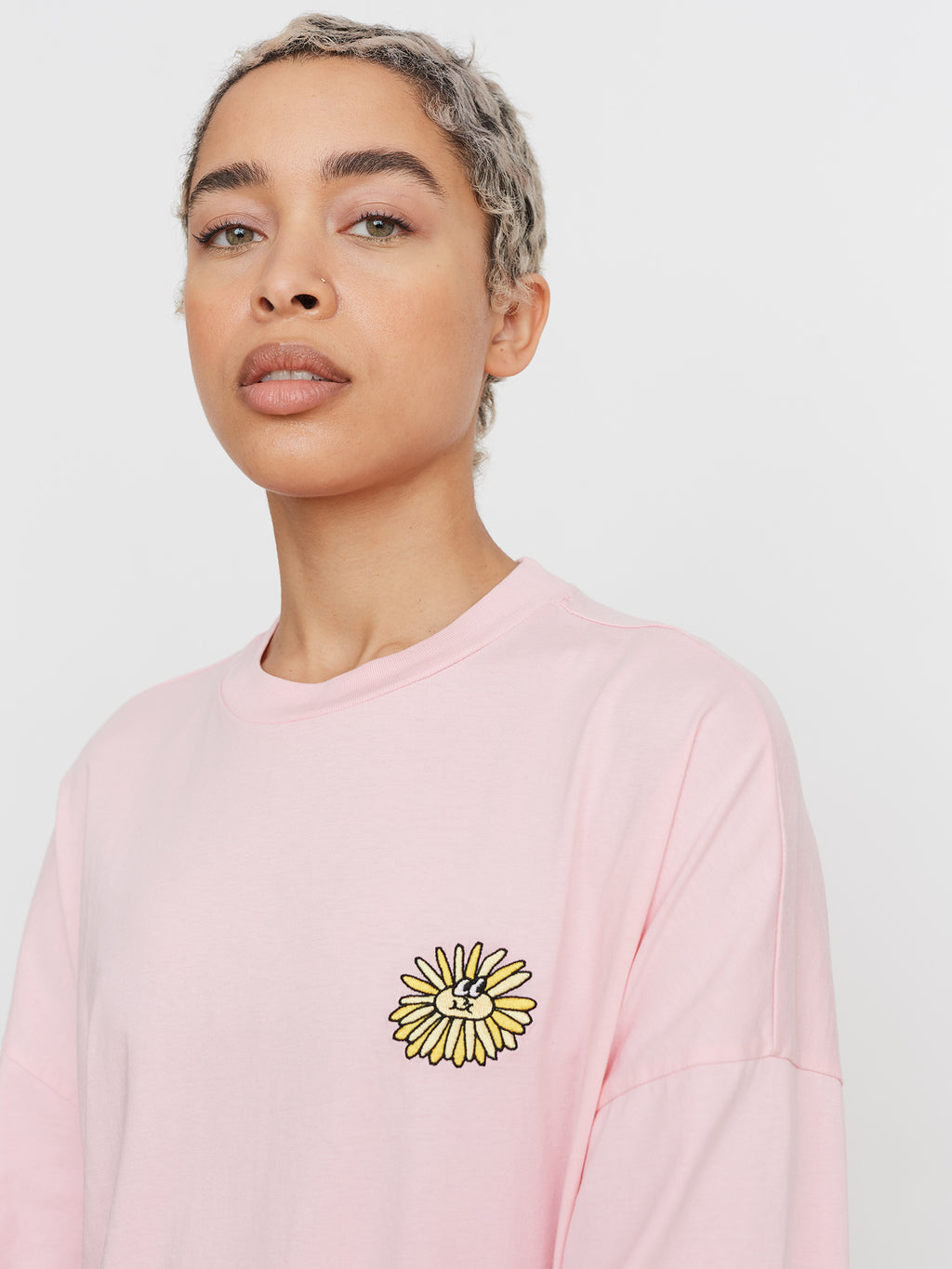 Lazy Oaf Pink Sunflower Tshirt Dress