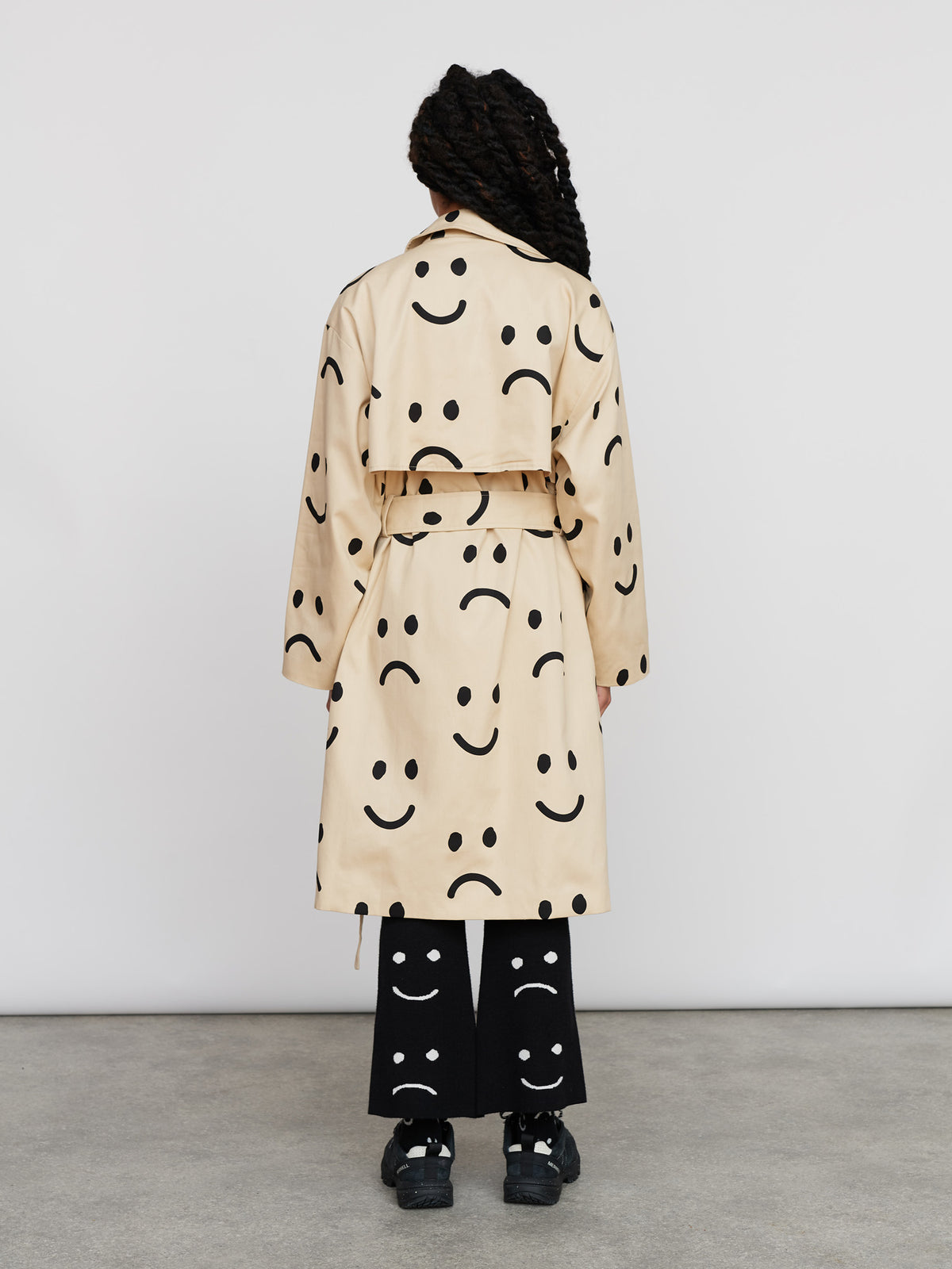 Happy Sad Trench Coat