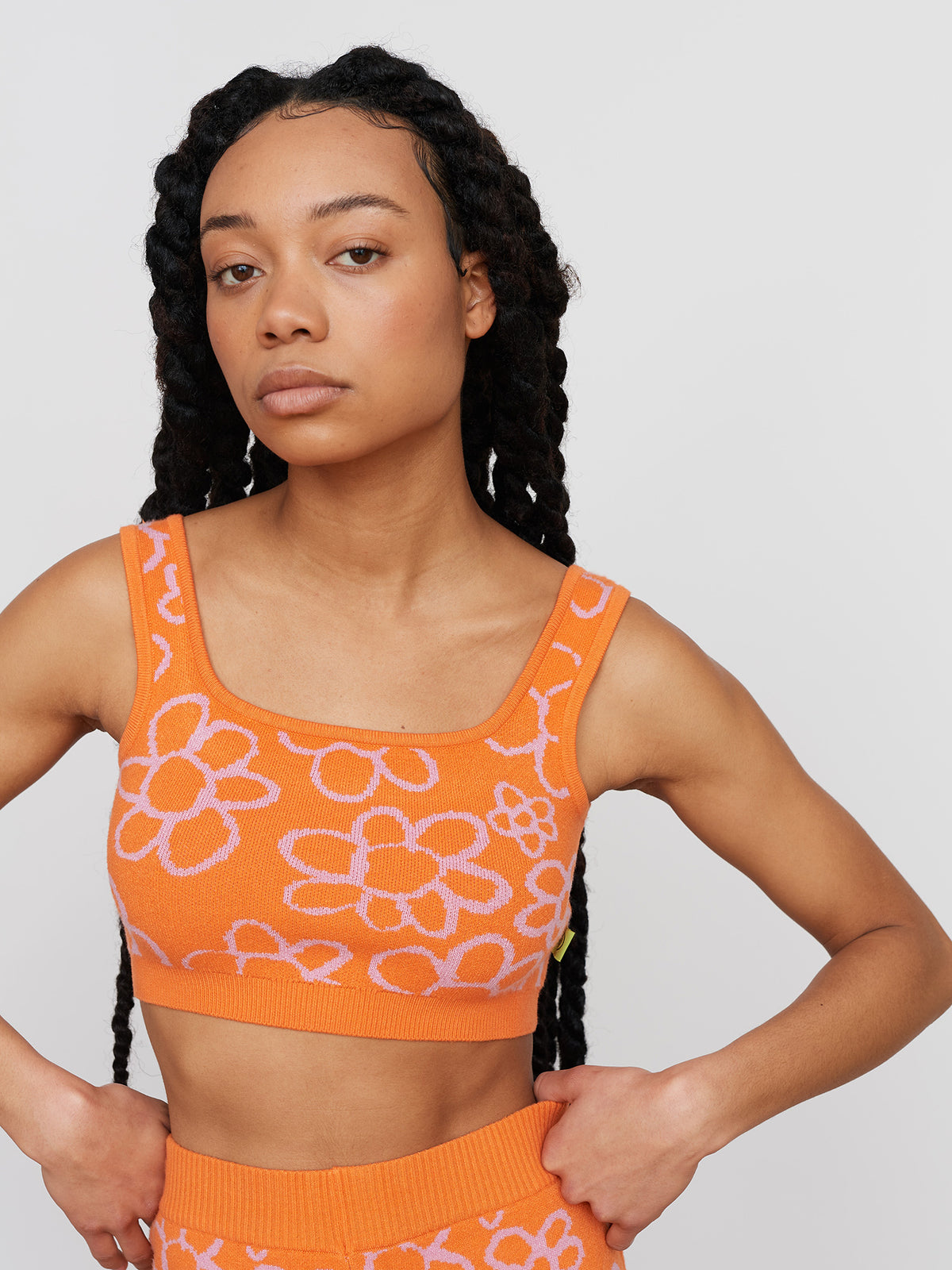 Fruit Salad Flowers Knitted Top