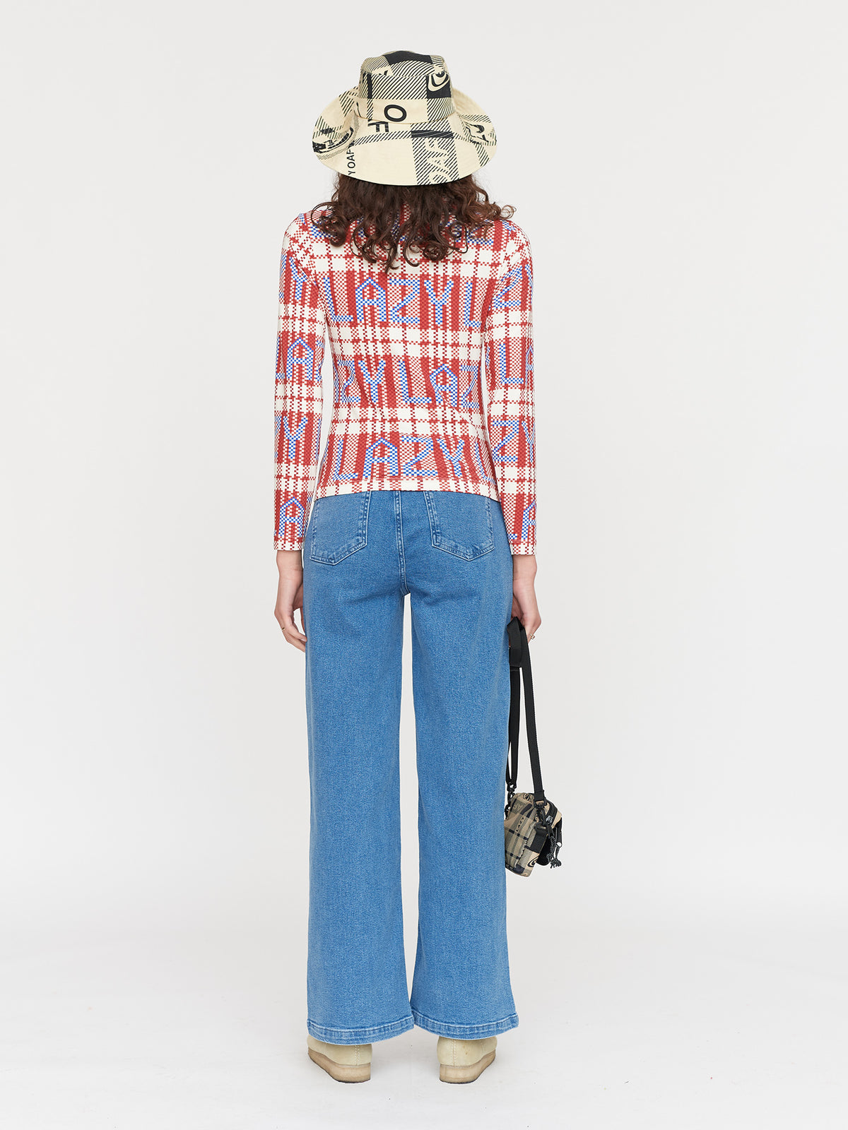 Checked Out High Neck Top