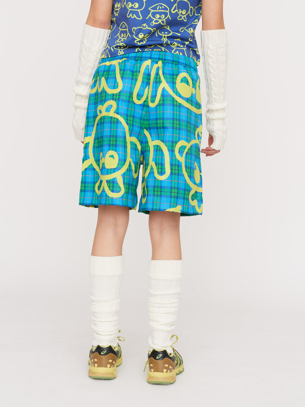 LO x Nhozagri Check Shorts