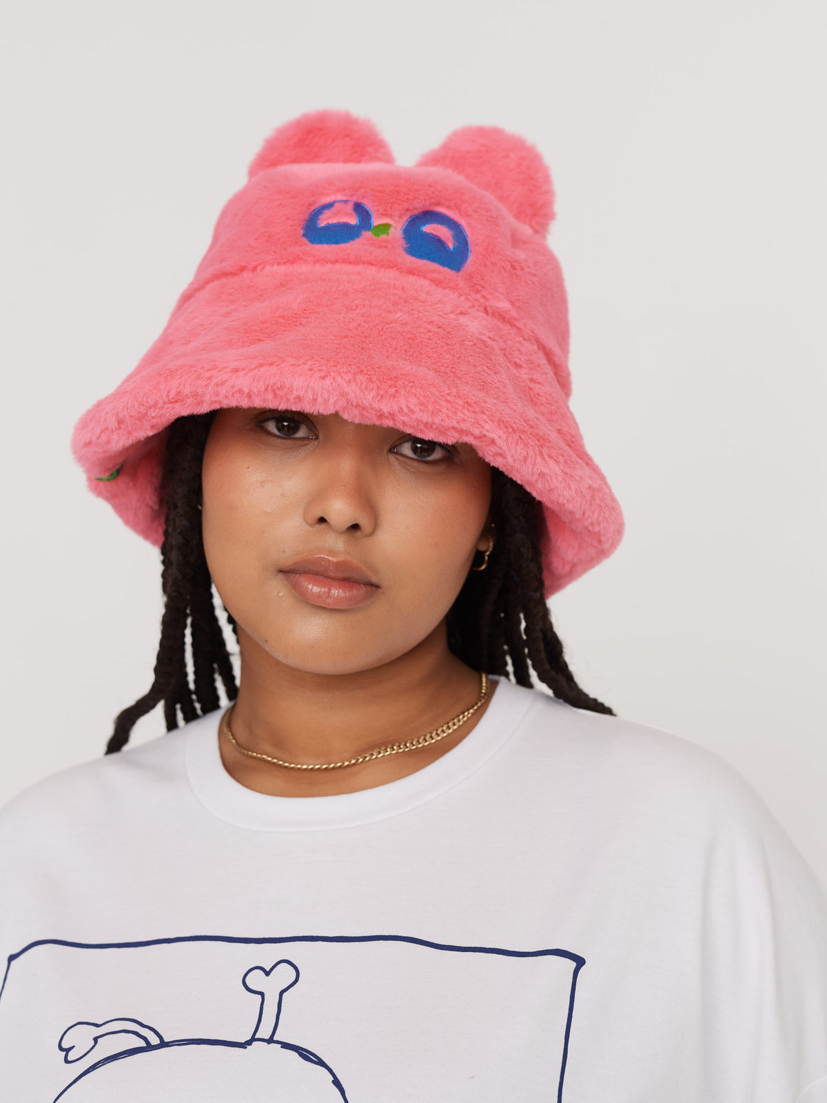 LO x Nhozagri Fur Bucket Hat