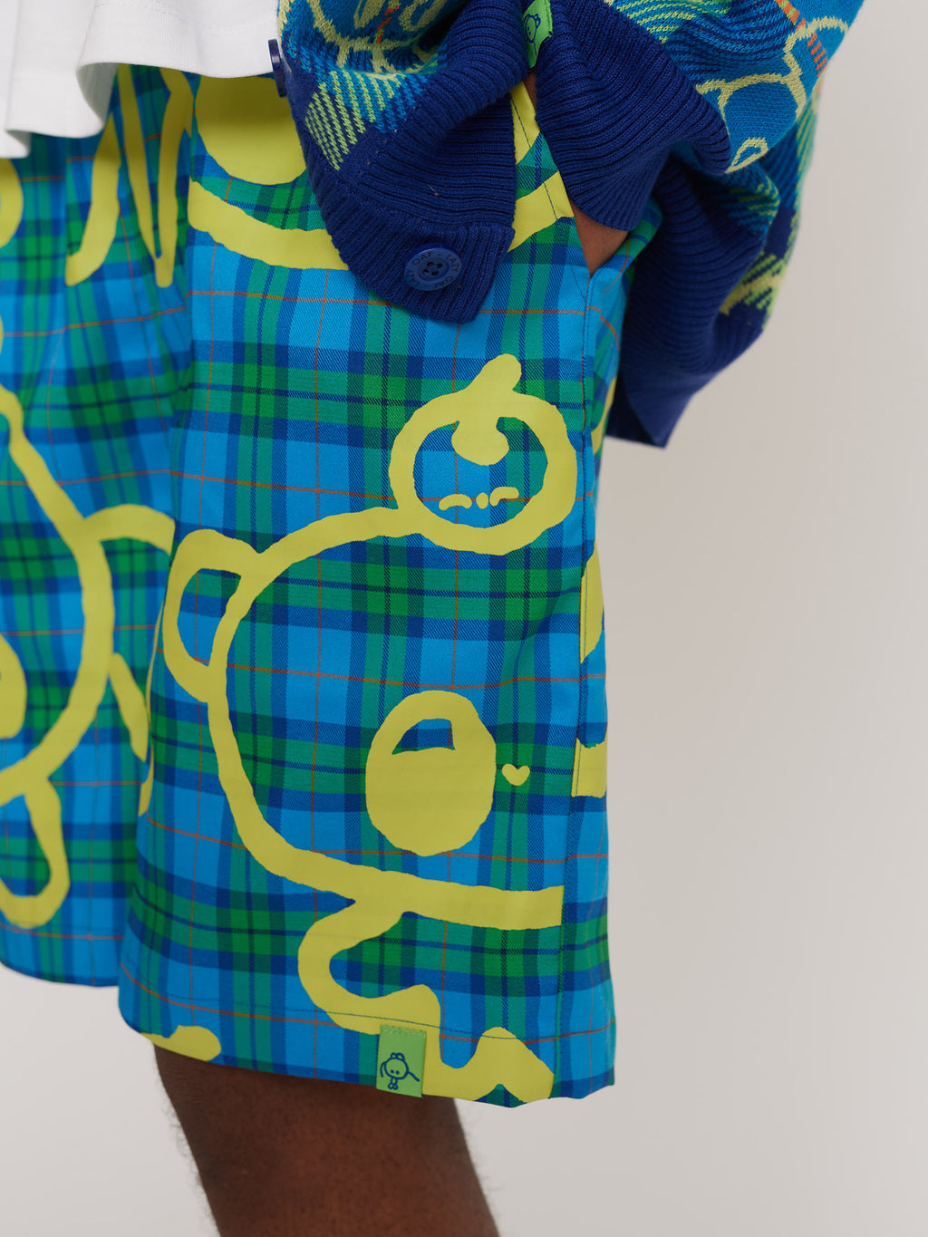 LO x Nhozagri Check Shorts