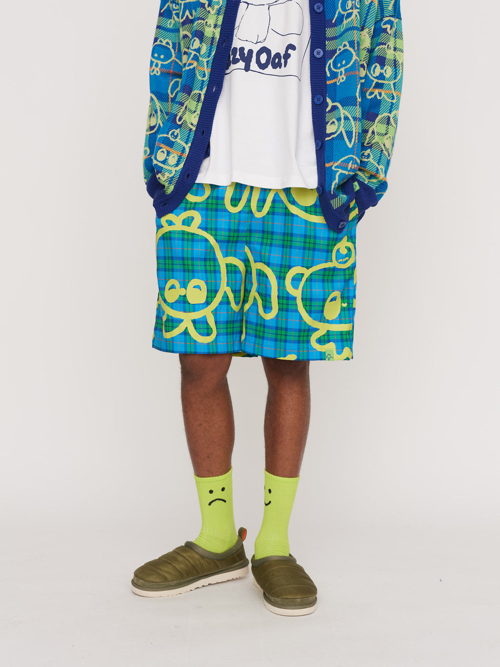 LO x Nhozagri Check Shorts