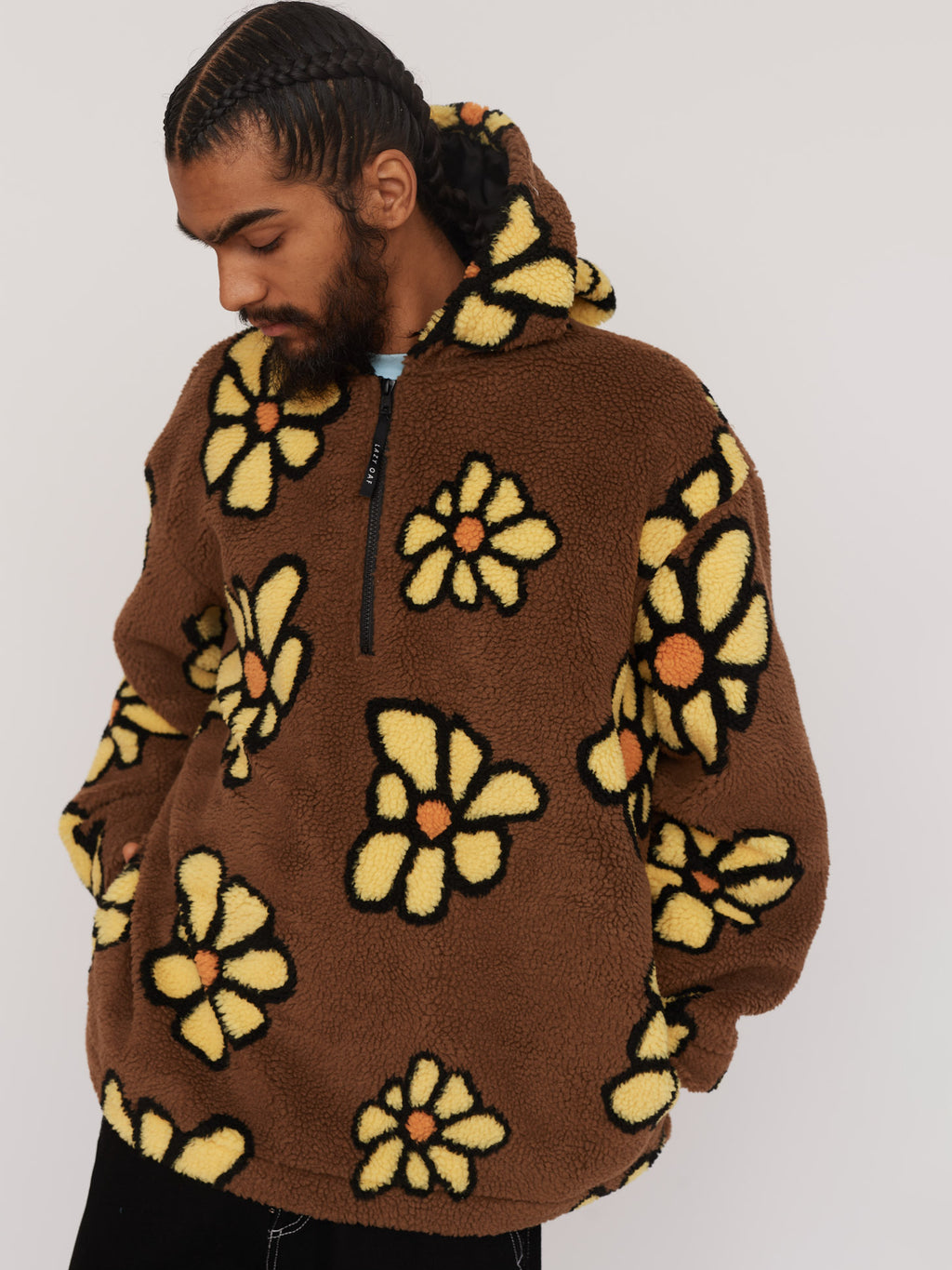 Flower Fleece Hoodie – Lazy Oaf - Main Image