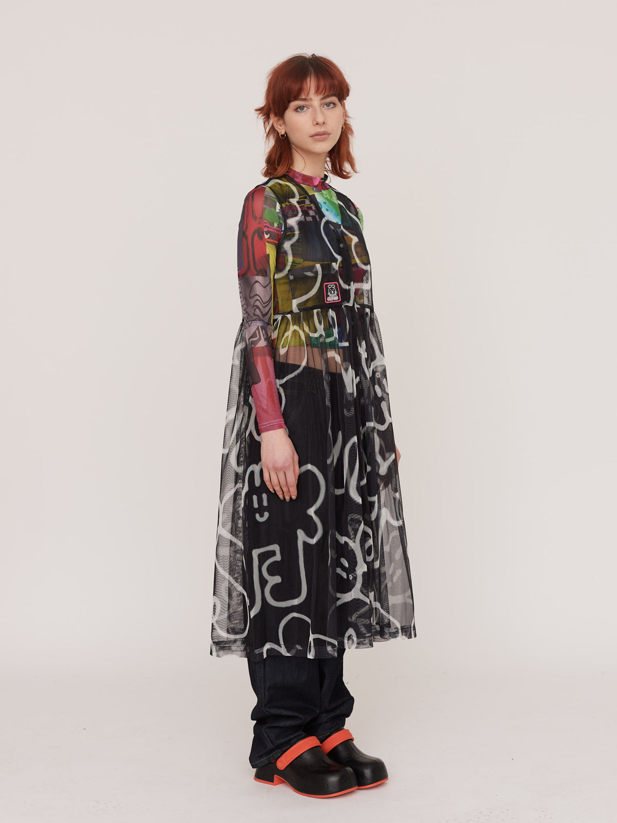 Butterfly Mesh Dress