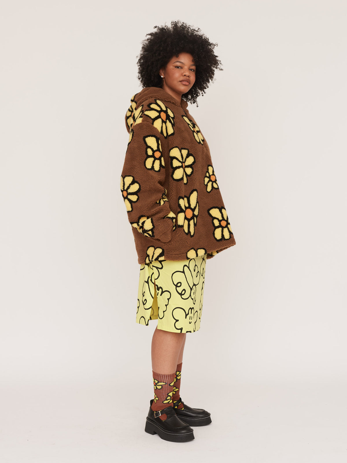 Flower Fleece Hoodie