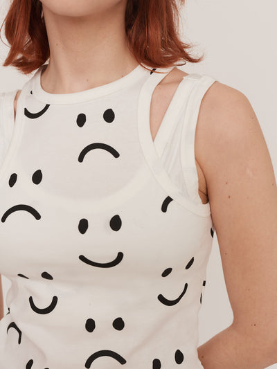 Happy Sad Layer Vest