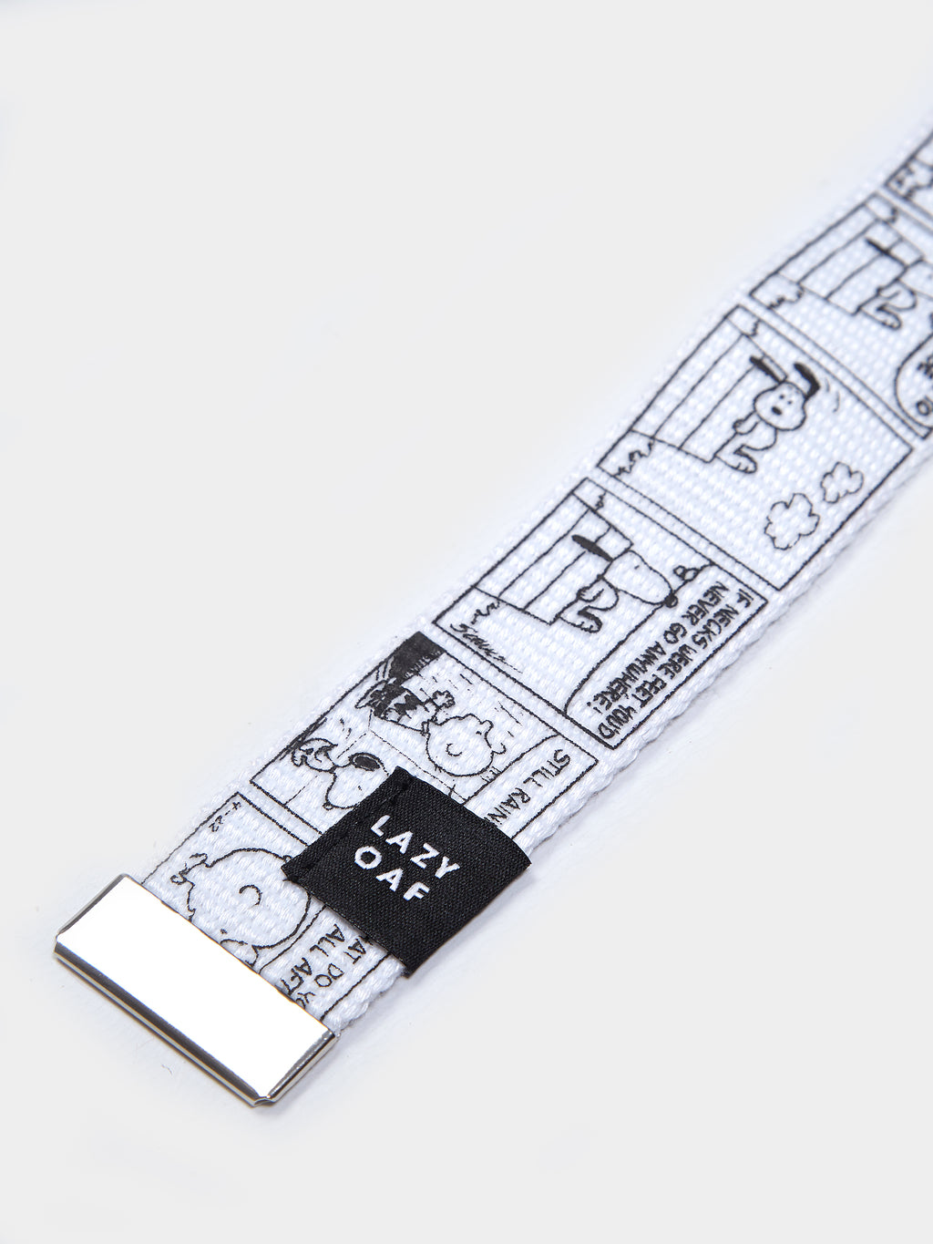 Lazy Oaf x Peanuts Comic Strip Belt - White