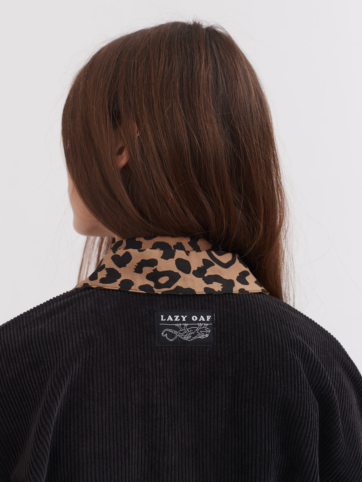 Lazy Oaf Big Cat Cord Shirt Dress
