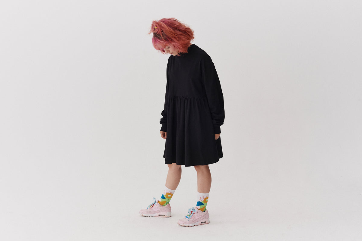 LO Black Sally Sack Dress