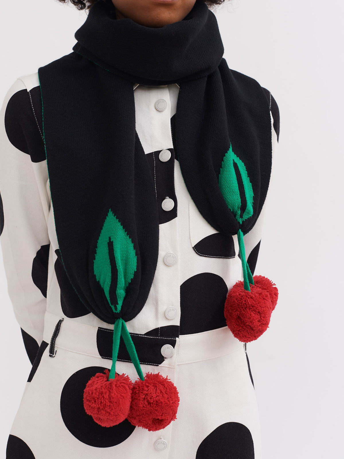 Lazy Oaf Pom Pom Cherry Scarf