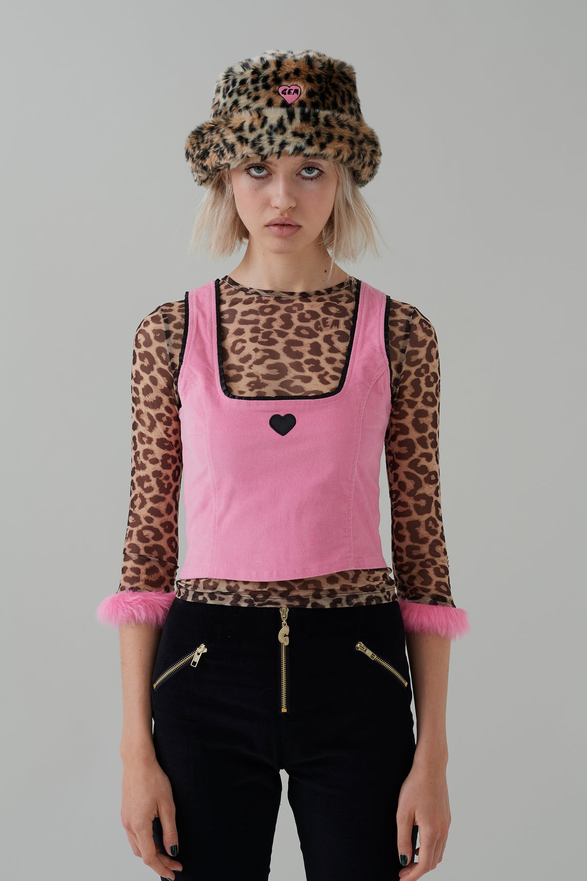 G.E.M Velvet Corset Top