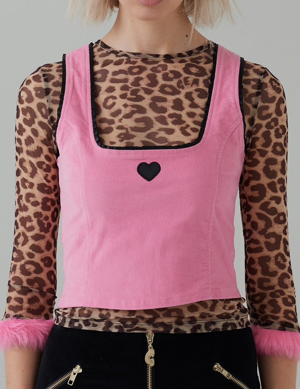 G.E.M Velvet Corset Top