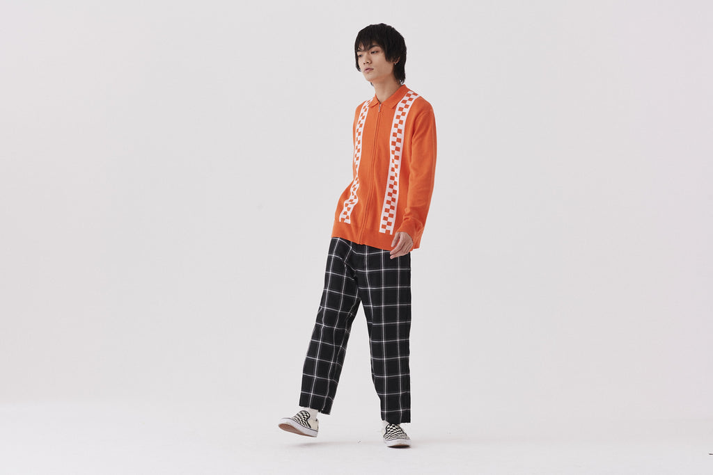 Lazy Oaf Double Stripe Zip Up Cardigan