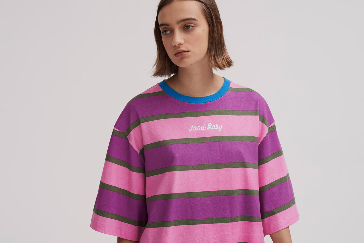 Lazy Oaf Food Baby Stripe Tee