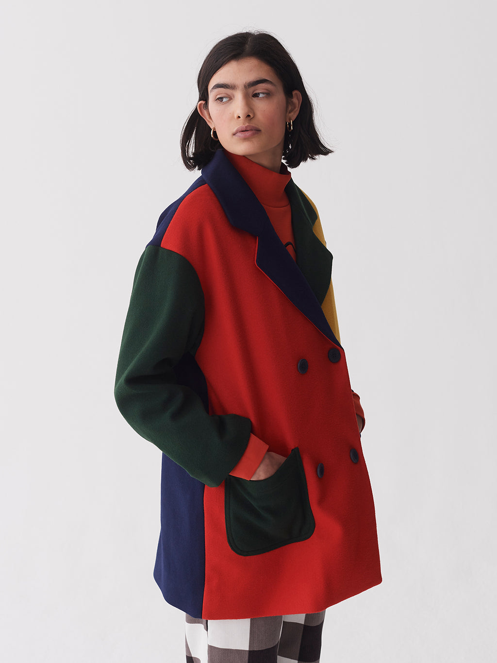 Lazy Oaf Grow Your Own Colour Block Coat