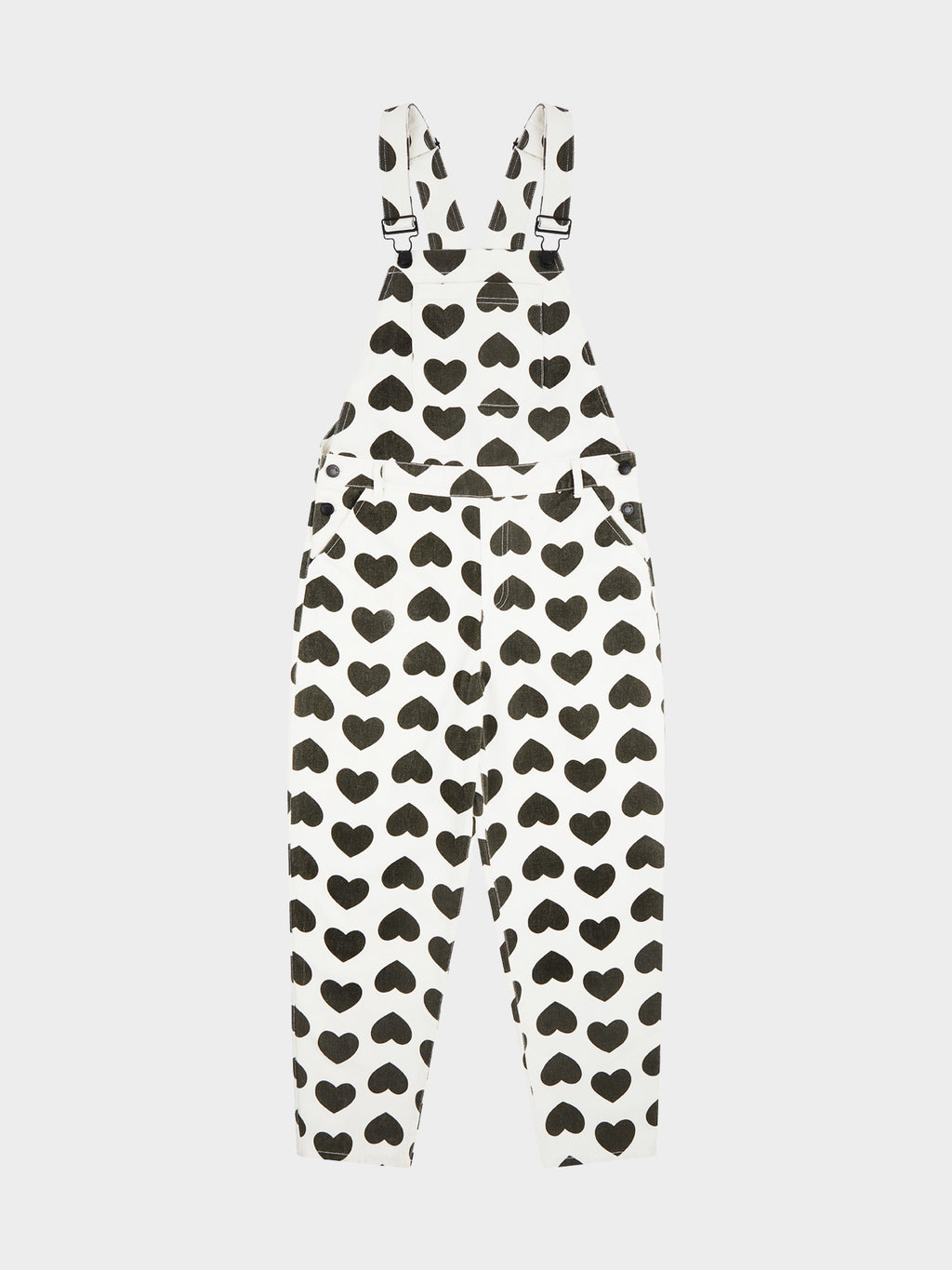 Lazy Oaf Monochrome Love Dungarees