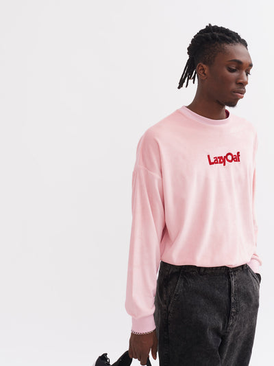 Lazy Oaf Red Letter Velour Top