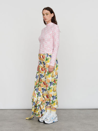 Lazy Oaf Happy Check Fitted top