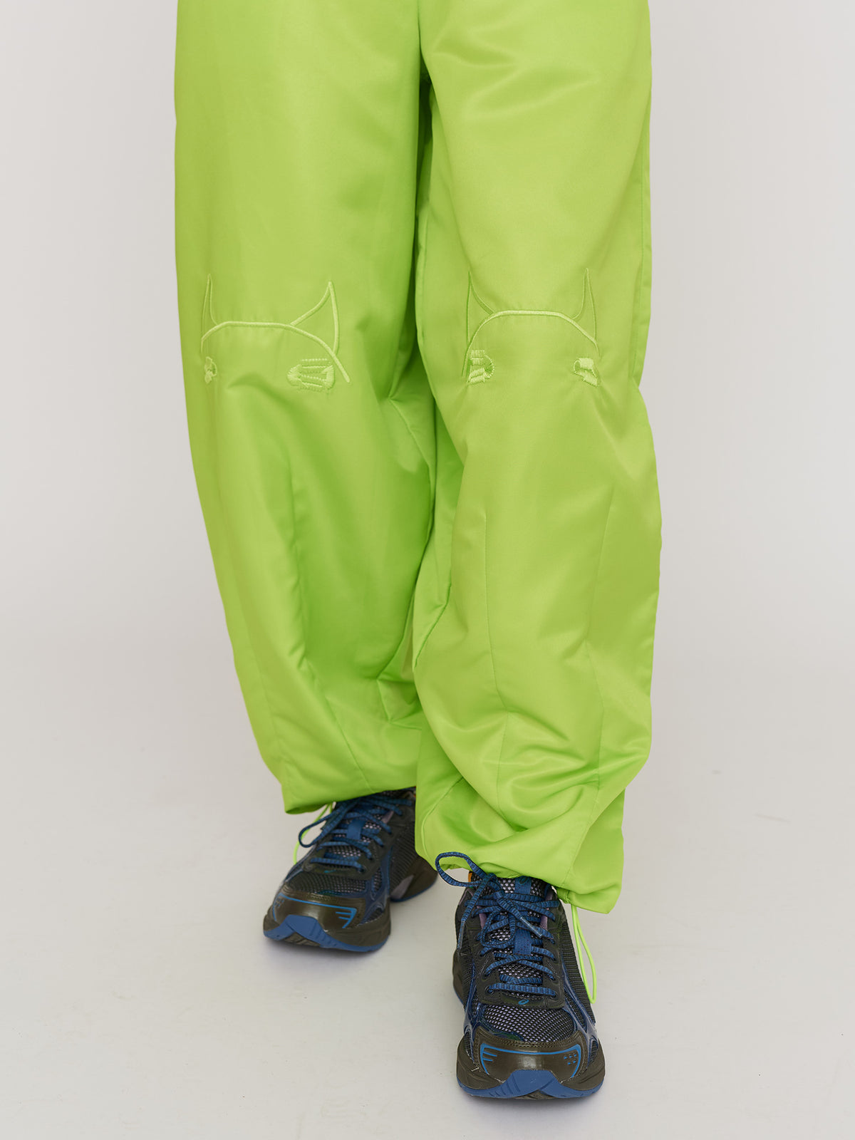 LO x Daddy Bears Green Parachute Pants