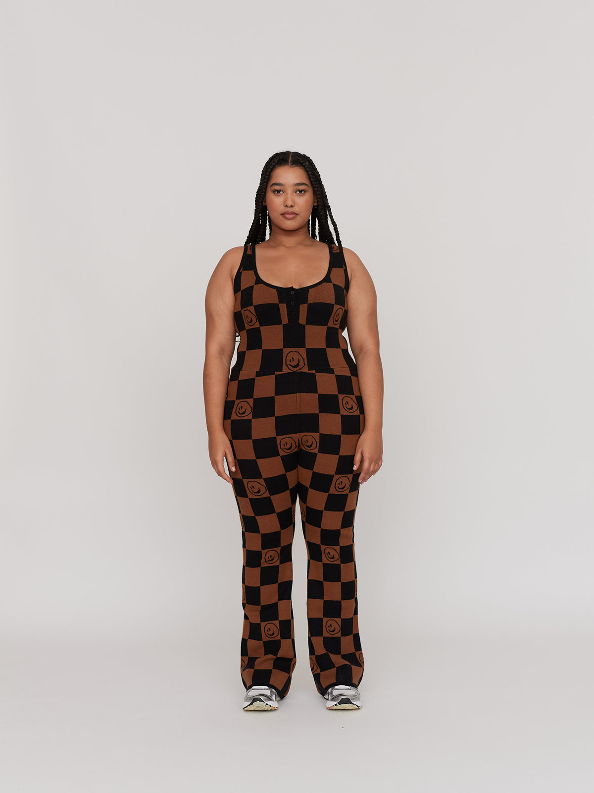 Squish Face Chequered Romper