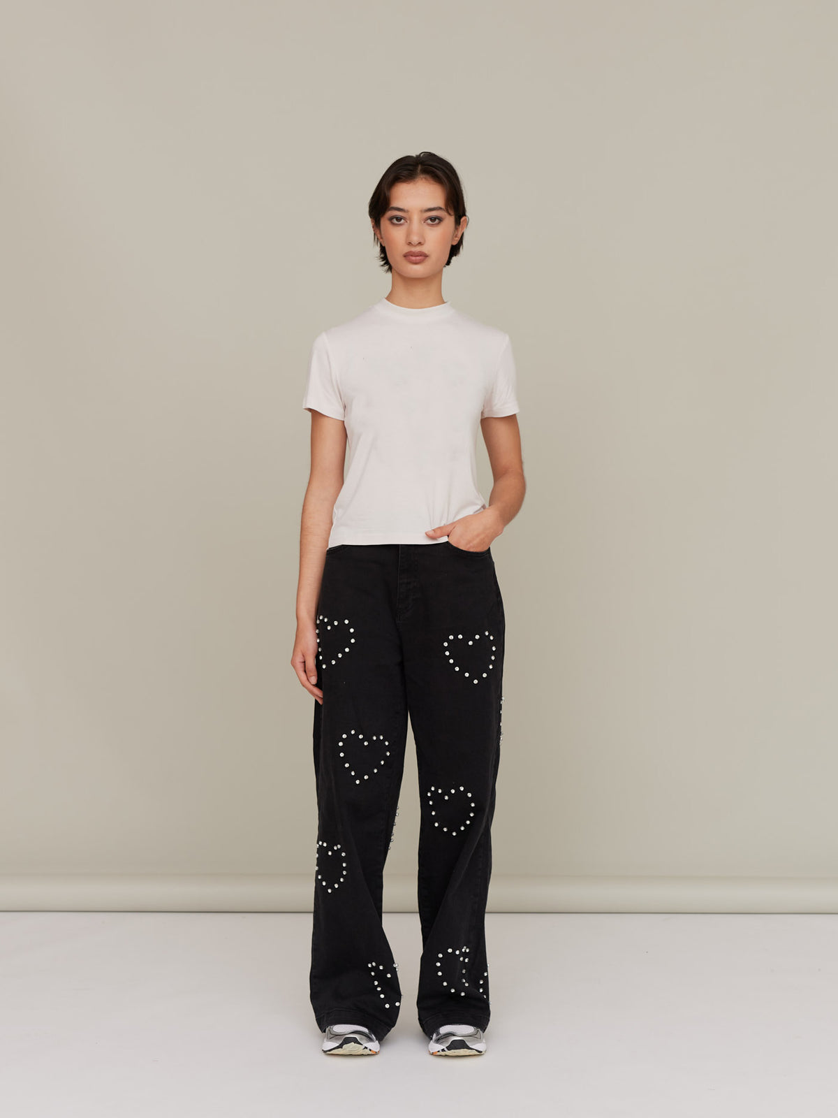 G.E.M Cross My Heart Wide Leg Jeans