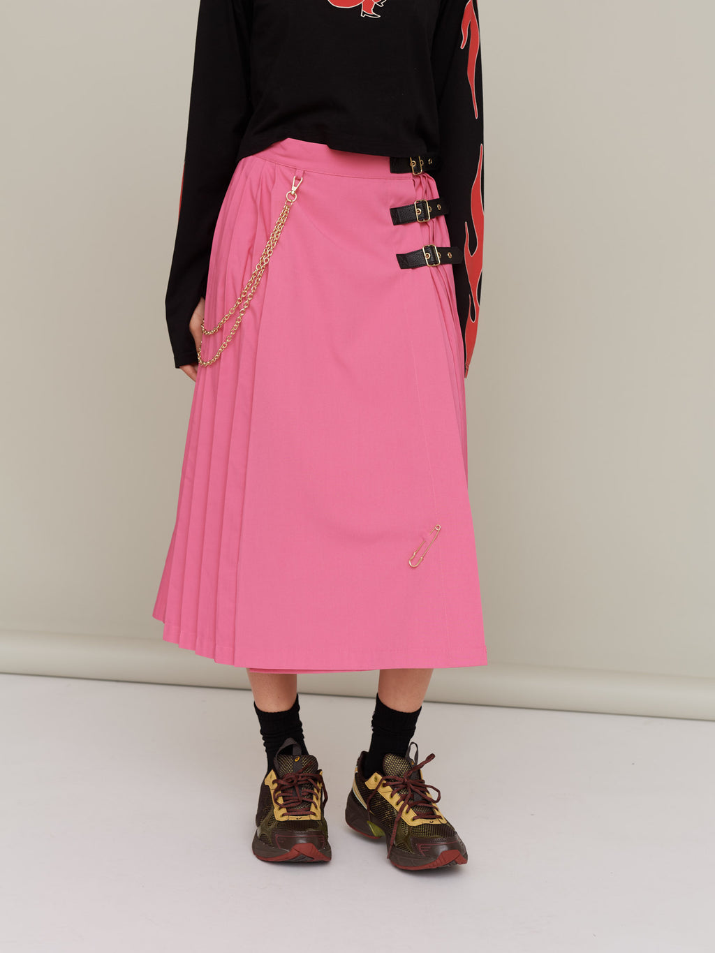 G.E.M Punk & Pink Kilt Skirt