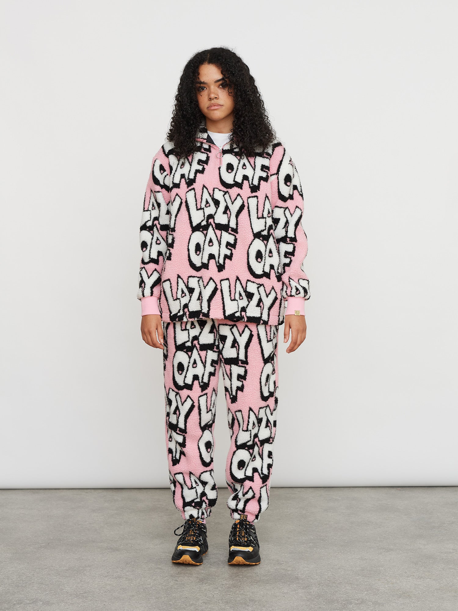Oaf Cartoon 1/4 Zip Fleece – Lazy Oaf