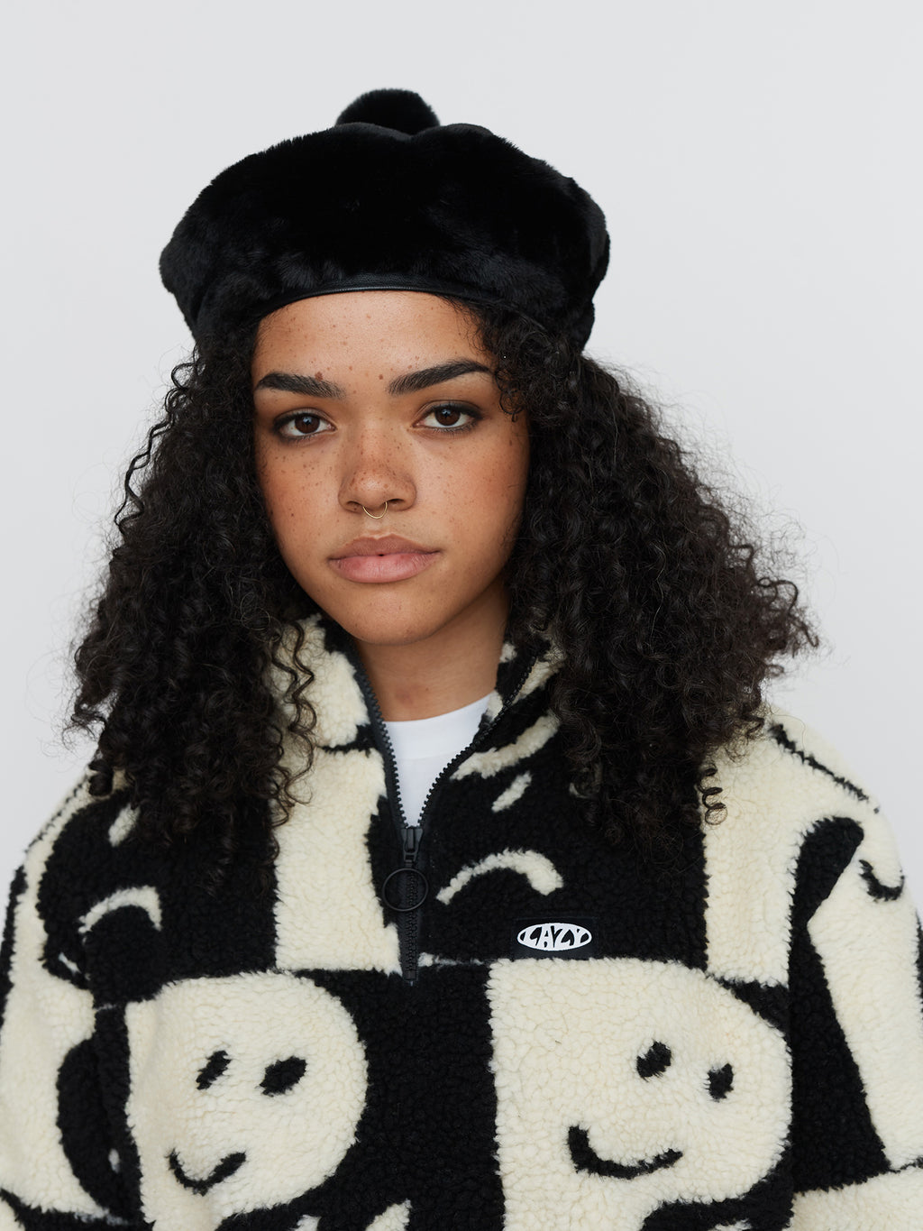 Furry Bobble Beret