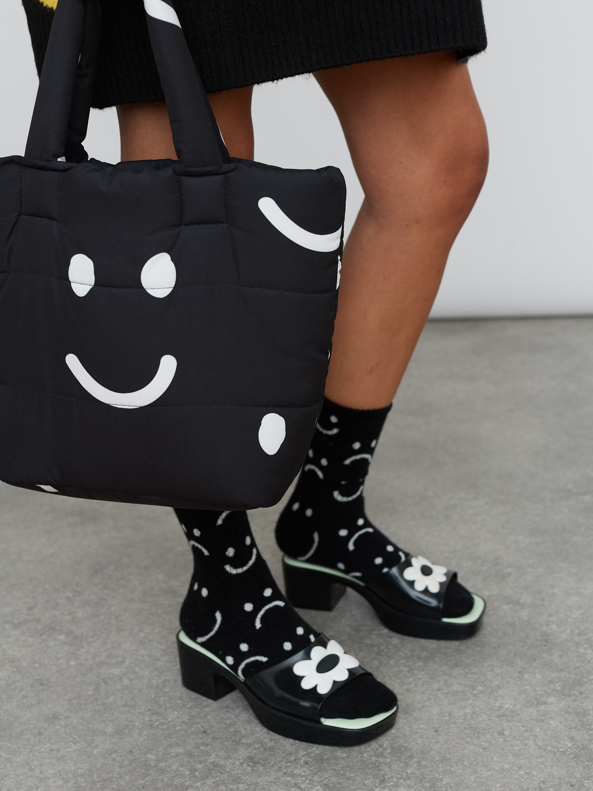 Melissa x Lazy Oaf Black Shape Sandal
