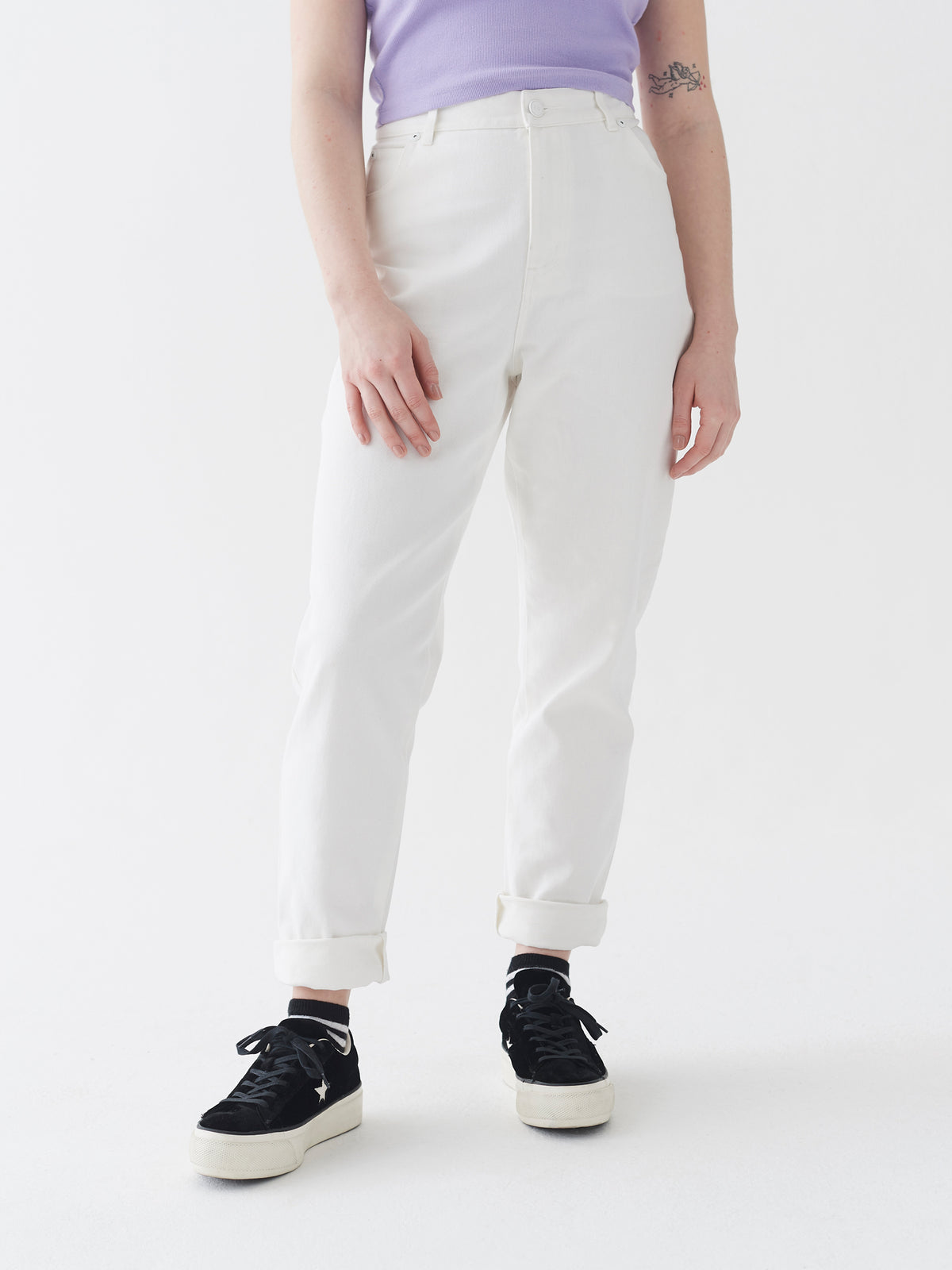 LO Mom Jeans - Off White