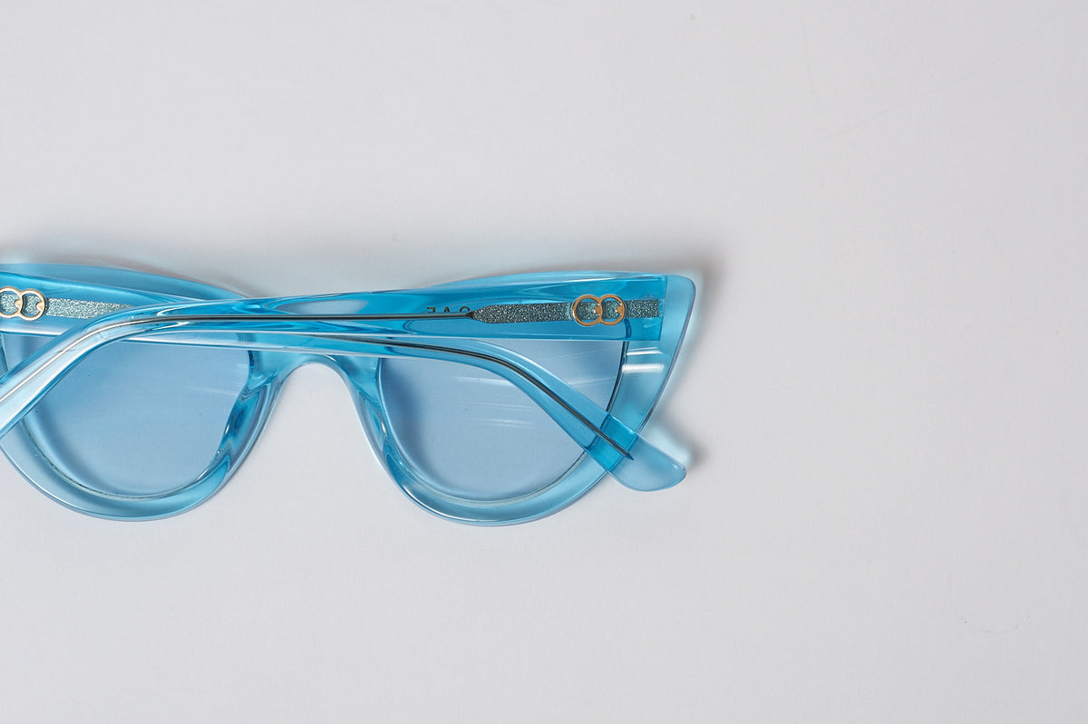 Lazy Oaf Blue Dee Dee Sunglasses