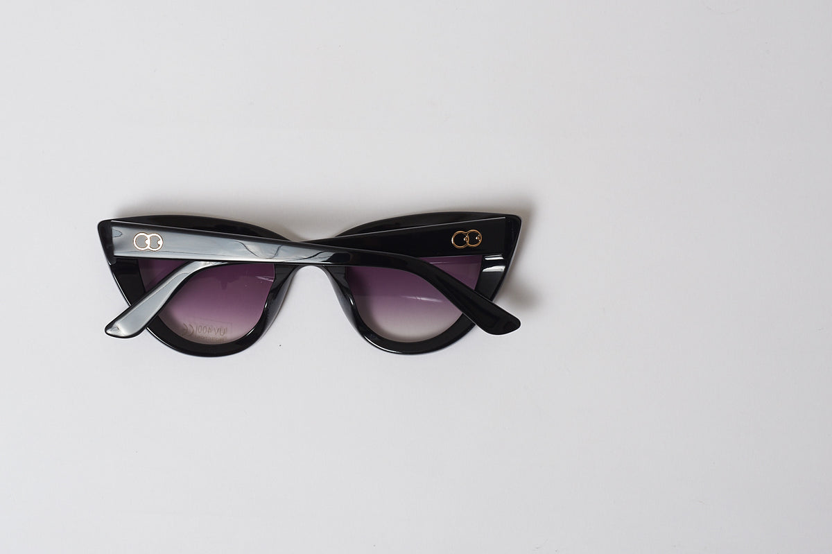 Lazy Oaf Black Dee Dee Sunglasses