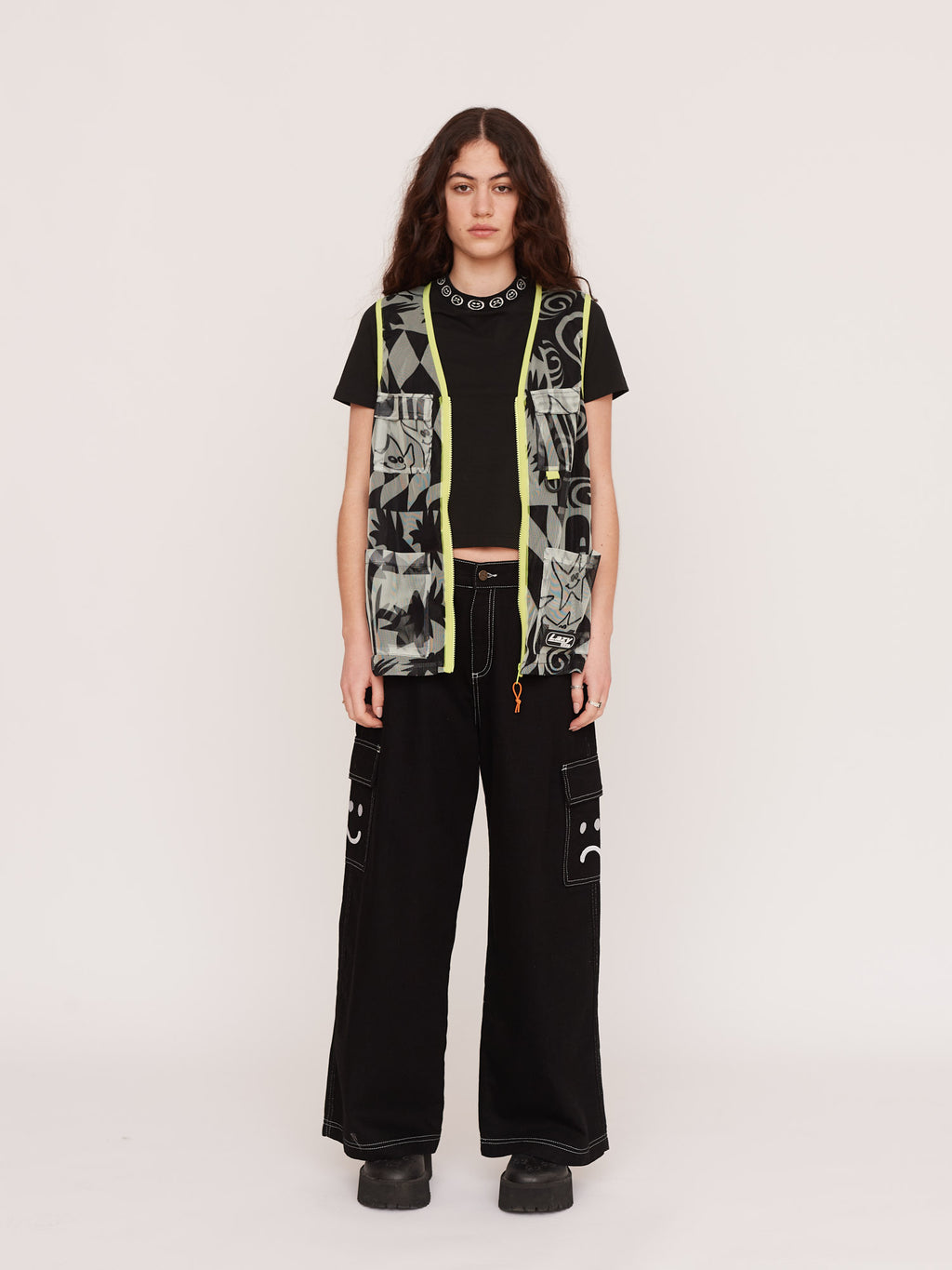 Wavey Lazy Mesh Gilet