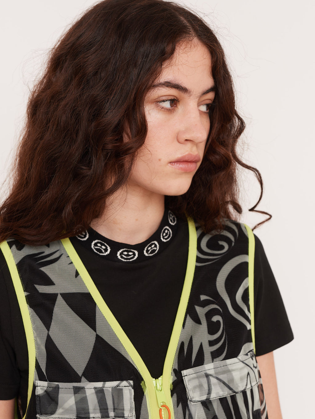 Wavey Lazy Mesh Gilet