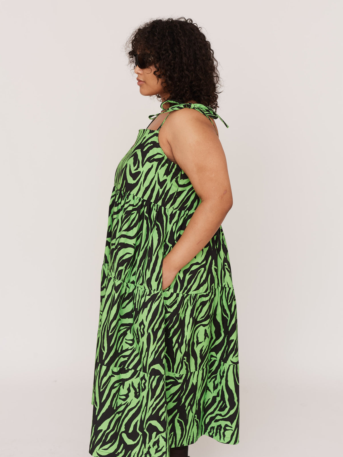 Lazy Tiger Smock Dress
