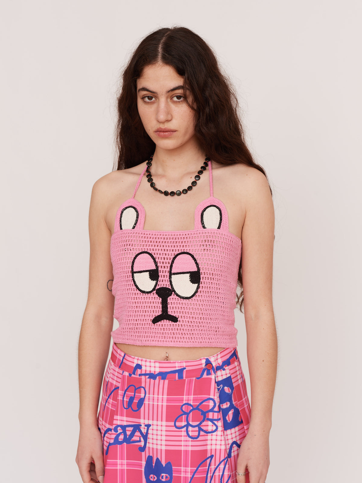 Bear Face Knitted Top