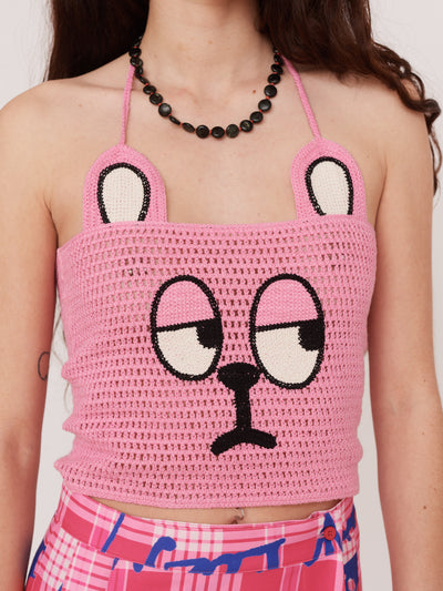 Bear Face Knitted Top